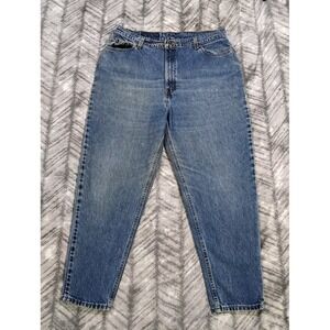 Vintage Levis 522 Jeans Women 18 Tapered Mom Made in USA 90s 1996 Denim 34 X 29